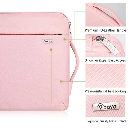 {Voova} Laptop Case pink laptop case soft laptop case laptop sleeve - Picture 11 of 11